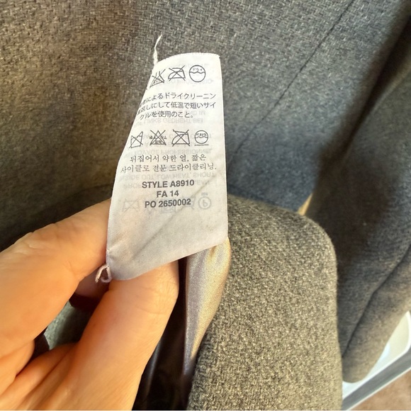 J.Crew Stadium Cloth Wool Hooded Coat in Grey Size 2 - Picture 4 of 5